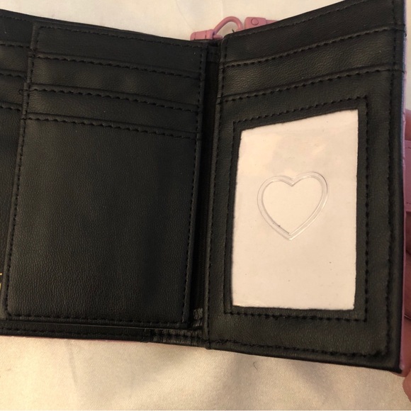 Betsey Johnson Mauve Card Case Wallet & Key Ring Embossed Heart Pattern NWT - Picture 16 of 16